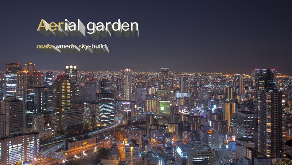 大阪で夜景が撮影できるスポット -空中庭園展望台-